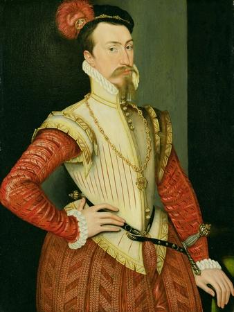 Robert Dudley (1532-88) 1st Earl of Leicester, C.1560S (Oil on Panel)