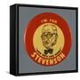 Stevenson Campaign Button-David J. Frent-Framed Stretched Canvas