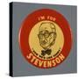 Stevenson Campaign Button-David J. Frent-Stretched Canvas