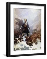 Stevenson: Kidnapped, 1913-Newell Convers Wyeth-Framed Giclee Print