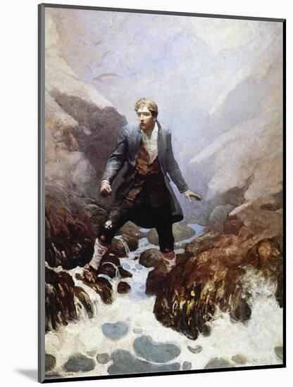 Stevenson: Kidnapped, 1913-Newell Convers Wyeth-Mounted Premium Giclee Print