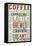 Stevenson, Washington - Coffee - Typography-Lantern Press-Framed Stretched Canvas