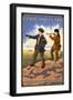 Stevenson, Washington - Lewis and Clark-Lantern Press-Framed Art Print