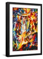 Stevie Ray Vaughan-Leonid Afremov-Framed Art Print