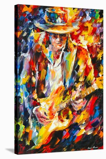 Stevie Ray Vaughan-Leonid Afremov-Stretched Canvas