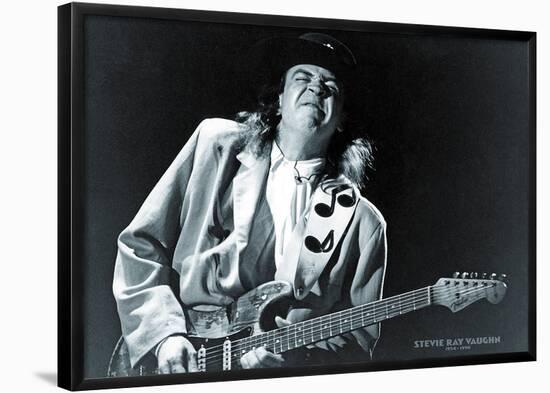 Stevie Ray Vaughn- 1954-1990-null-Framed Poster