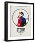 Stevie Watercolor-David Brodsky-Framed Art Print