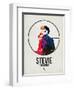 Stevie Watercolor-David Brodsky-Framed Art Print