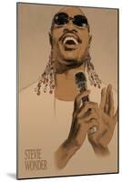 Stevie Wonder-Clifford Faust-Mounted Art Print