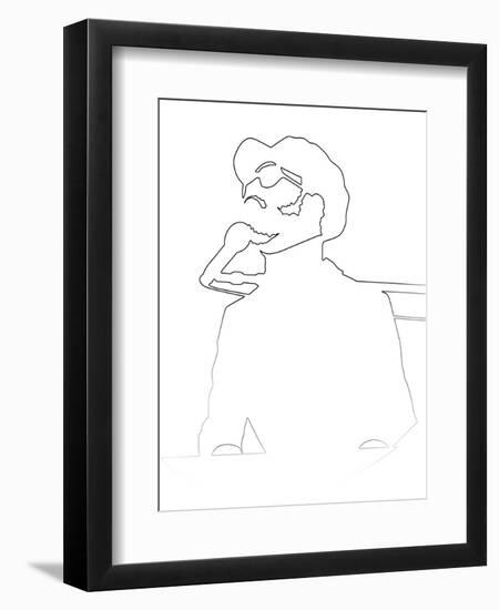 Stevie Wonder-Logan Huxley-Framed Art Print