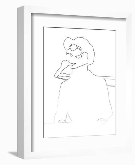 Stevie Wonder-Logan Huxley-Framed Art Print