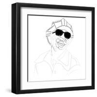 Stevie Wonder-Logan Huxley-Framed Art Print