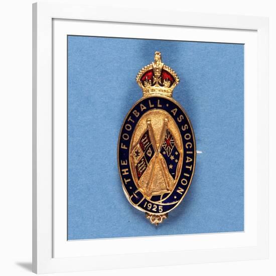 Steward's Badge from the Football Assocation, 1925-null-Framed Giclee Print