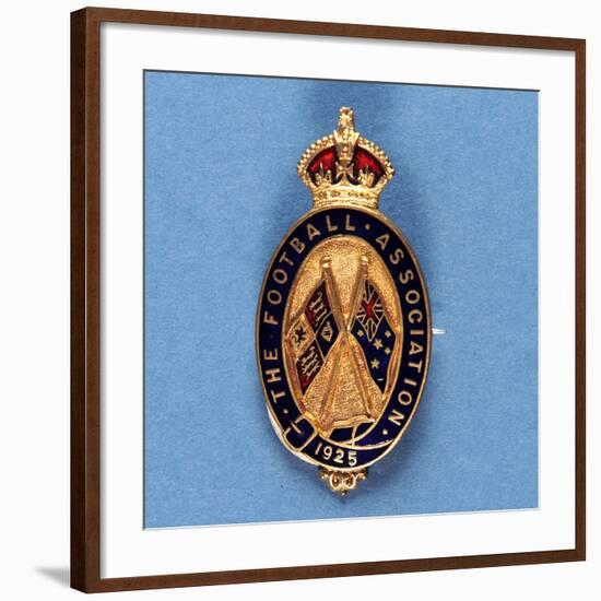 Steward's Badge from the Football Assocation, 1925-null-Framed Giclee Print