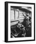 Stewardess Signing in for Flight-Peter Stackpole-Framed Photographic Print