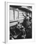 Stewardess Signing in for Flight-Peter Stackpole-Framed Photographic Print