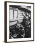 Stewardess Signing in for Flight-Peter Stackpole-Framed Photographic Print