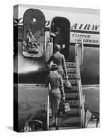 Stewardesses Arriving For Flight-Peter Stackpole-Stretched Canvas