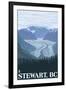 Stewart, BC - Glacier Scene-Lantern Press-Framed Art Print