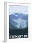 Stewart, BC - Glacier Scene-Lantern Press-Framed Art Print