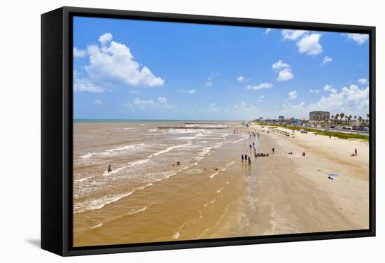 Stewart Beach, Galveston, Texas, United States of America, North America-Kav Dadfar-Framed Stretched Canvas