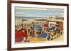 Stewart Beach Park, Galveston, Texas-null-Framed Premium Giclee Print