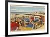 Stewart Beach Park, Galveston, Texas-null-Framed Premium Giclee Print