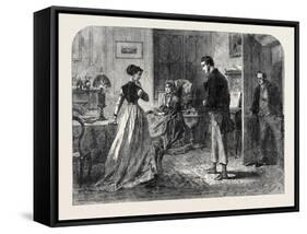 Stewart Hunt's Introduction to Miss Jones, 1867-Alfred William Hunt-Framed Stretched Canvas