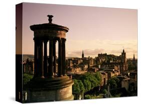 Stewart Memorial and City, Edinburgh, Lothian, Scotland, United Kingdom-Neale Clarke-Stretched Canvas