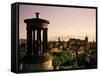 Stewart Memorial and City, Edinburgh, Lothian, Scotland, United Kingdom-Neale Clarke-Framed Stretched Canvas