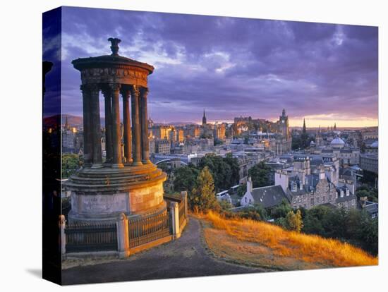 Stewart Monument, Calton Hill, Edinburgh, Scotland-Doug Pearson-Stretched Canvas