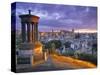 Stewart Monument, Calton Hill, Edinburgh, Scotland-Doug Pearson-Stretched Canvas