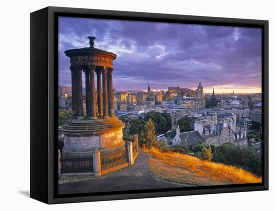 Stewart Monument, Calton Hill, Edinburgh, Scotland-Doug Pearson-Framed Stretched Canvas