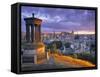 Stewart Monument, Calton Hill, Edinburgh, Scotland-Doug Pearson-Framed Stretched Canvas