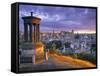 Stewart Monument, Calton Hill, Edinburgh, Scotland-Doug Pearson-Framed Stretched Canvas