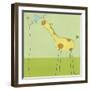 Stick-leg Giraffe II-June Erica Vess-Framed Art Print