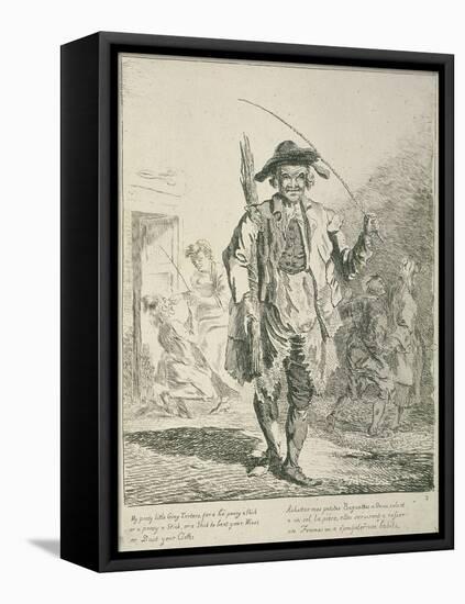 Stick Seller, Cries of London, 1760-Paul Sandby-Framed Stretched Canvas