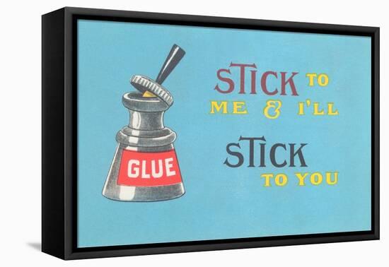 Stick to Me, Glue Pot-null-Framed Stretched Canvas