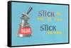 Stick to Me, Glue Pot-null-Framed Stretched Canvas