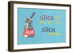 Stick to Me, Glue Pot-null-Framed Art Print