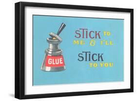 Stick to Me, Glue Pot-null-Framed Art Print