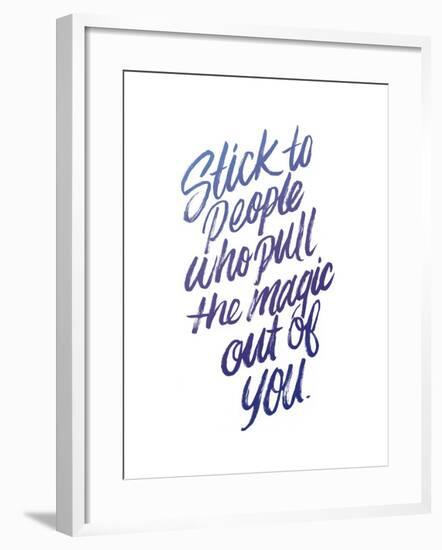 Stick To People Midnight Gradient-Ashley Santoro-Framed Giclee Print