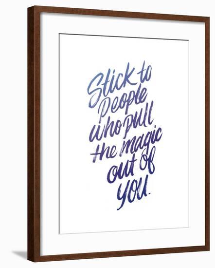 Stick To People Midnight Gradient-Ashley Santoro-Framed Giclee Print