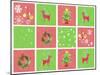 Sticker Icon Pack of Christmas Decorations-null-Mounted Giclee Print