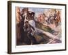 Sticking Up the Gold Escort-George Washington Lambert-Framed Giclee Print