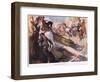 Sticking Up the Gold Escort-George Washington Lambert-Framed Giclee Print