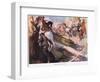 Sticking Up the Gold Escort-George Washington Lambert-Framed Giclee Print