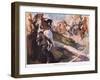 Sticking Up the Gold Escort-George Washington Lambert-Framed Giclee Print