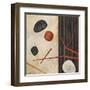 Sticks and Stones II-Glenys Porter-Framed Art Print