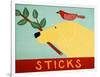 Sticks Yellow-Stephen Huneck-Framed Giclee Print